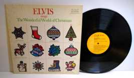 Elvis Presley Sings The Wonderful World Of Christmas Vinyl LP Record Album 1975 - £16.70 GBP