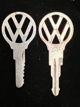 Vintage Volkswagen VW Cut Keys - Lot of 2 - Codes FB170 &amp; 5F3 - £19.79 GBP