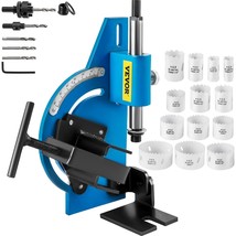 VEVOR Tube Notcher Kit 60 Degree Pipe Tubing Notcher w/18 Pc Bi-Metal Hole Saw3 - £79.36 GBP