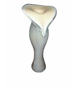 Glass Vase Crystal Art 21&quot; Tall Gray &amp; Blue - $49.50