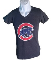 WRIGHT &amp; DITSON Women&#39;s Short Sleeve Chicago Cubs Shirt Gray Medium NWT - $368.88 MXN