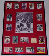 1972 Summit Series Team Canada Signed Framed 18x24 Photo Display Dryden Hull - £773.24 GBP