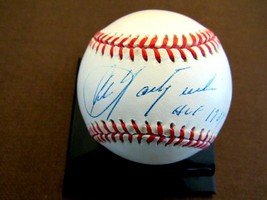 Carl Yastrzemski Hof 1989 Boston Red Sox Signed Auto Vintage Oal Baseball Jsa - £273.78 GBP