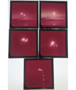 5 Diff VTG Fireworks in Night Sky Glass Plate Photo Slide Magic Lantern - £31.63 GBP