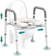 Toilet Seat Risers for Seniors, FSA/HSA Raised Toilet Seat with Handles,... - $107.14