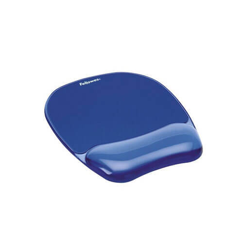 Fellowes Crystal Gel Mouse Pad &amp; Wrist Rest - Blue - $64.59