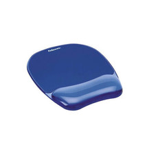 Fellowes Crystal Gel Mouse Pad &amp; Wrist Rest - Blue - £49.64 GBP