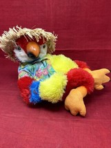 Singing Plush Parrot Laid Back Louie Don&#39;t Worry Be Happy Cuddle Barn Bar Decor - $39.55