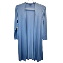 Torrid Cardigan Teal Blue Size M/L Duster Open Front Long Sleeve Jersey Spandex - £21.77 GBP