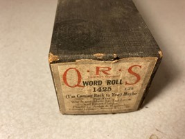 Vtg QRS 1425 I&#39;m Coming Back To You Maybe 1921 Fox Trot Ted Lewis Piano Roll - £7.81 GBP
