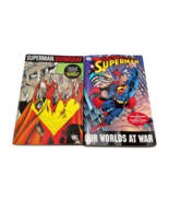 DC Superman Lot 2 Omnibus Doomsday &amp; Our Worlds Collections English BIG PB - £35.31 GBP