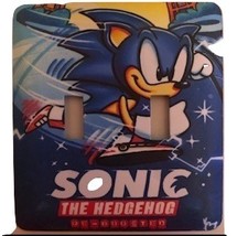 Sonic the Hedgehog Double Toggle Metal Switch Plate TV Cartoons - $9.25