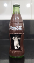 COCA-COLA Bottle Windup Dancing Spinning Polar Bear  B KING 2000 Collector&#39;s Toy - £5.41 GBP