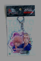 New Japan Tokyo Revengers Smiley &amp; Mucho Acrylic Key Chain Ring 81x 75x 3mm - £5.49 GBP