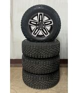 Chevy Silverado Trail Boss 18" Black &amp; Machine Replica Wheels Goodyear M... - $2,008.71