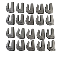 20 WELD ON GRAB CHAIN HOOKS 5/16&quot; G70 WLL 4,700 BUCKET TRAILER RIGGING 0... - $56.80