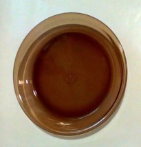 Vintage Fire King Anchor Hocking Glass Pie Plate Amber 9&quot; #460 - £10.01 GBP