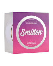 Jelique Massage Candle Smitten Strawberry &amp; Champagne 4 Oz - £14.90 GBP