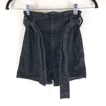 BDG Urban Outfitters Womens Shorts Pin-Up High-Rise Stretch Denim Black 24 - £10.11 GBP