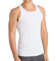 Mens Tank Top Fruit Of The Loom Lot of 6 White Ribbed A-Shirts Tagless-s... - £18.99 GBP