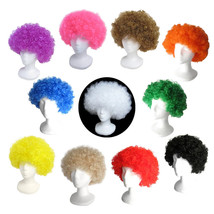 Curly Afro Wig Fancy Dress PartyTime Costume Blue/Green Cosplay Hair Wig - £5.60 GBP+