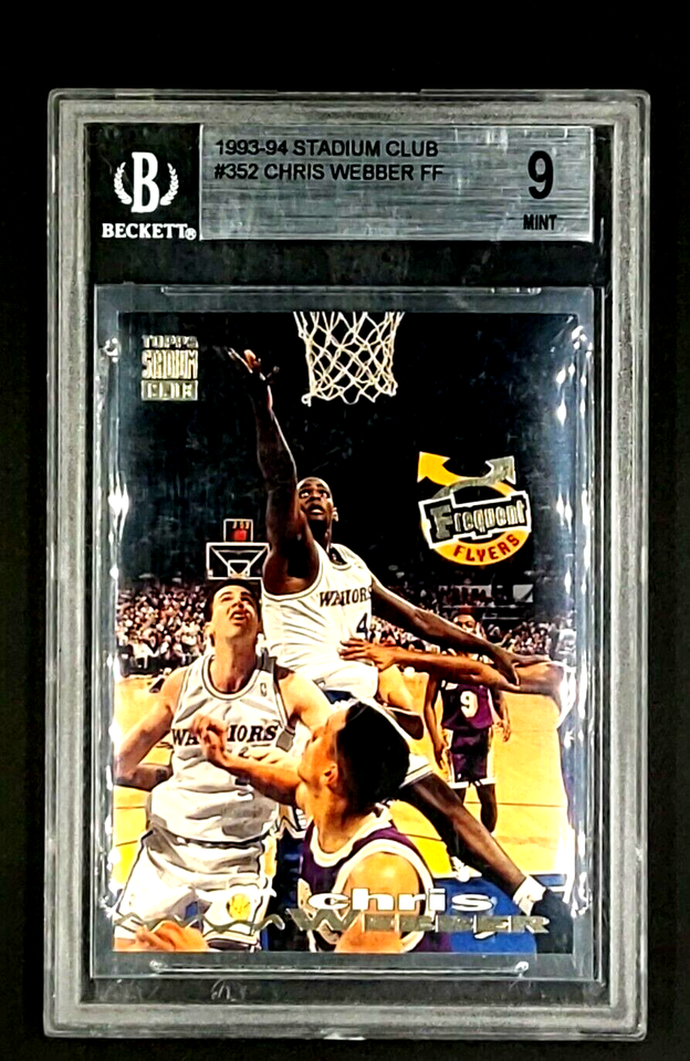 Primary image for 1993 Stadium Club Frequent Flyers 352 Chris Webber RC Rookie BGS 9 with 9.5 Sub
