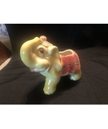 Art Pottery Happy Elephant Planter Vase Vintage - $153.83 MXN