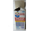 Vintage Carnival Straw Box 8&quot; Long 1/4&quot; Dia Economy Pack (250) Almost Full - £17.44 GBP