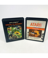 Atari 2600 Game Cartridge Lot: Vanguard &amp; Demons To Diamonds Tested Work... - $211.59 MXN