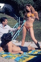 Edy Williams does dance in bikini on beach 8x12 inch photo - $12.99