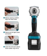 520N.M Cordless Brushless Electric Impact Wrench 1/2 Inch for Makita Bat... - $58.20+