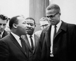 Martin Luther King Jr. &amp; Malcolm X, Washington DC, March 26, 1964 Poster... - $9.85
