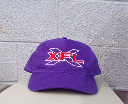 XFL Football 2001 Vintage Logo Flat Bill Snapback Ball Cap Hat NFL AFL New - £23.52 GBP