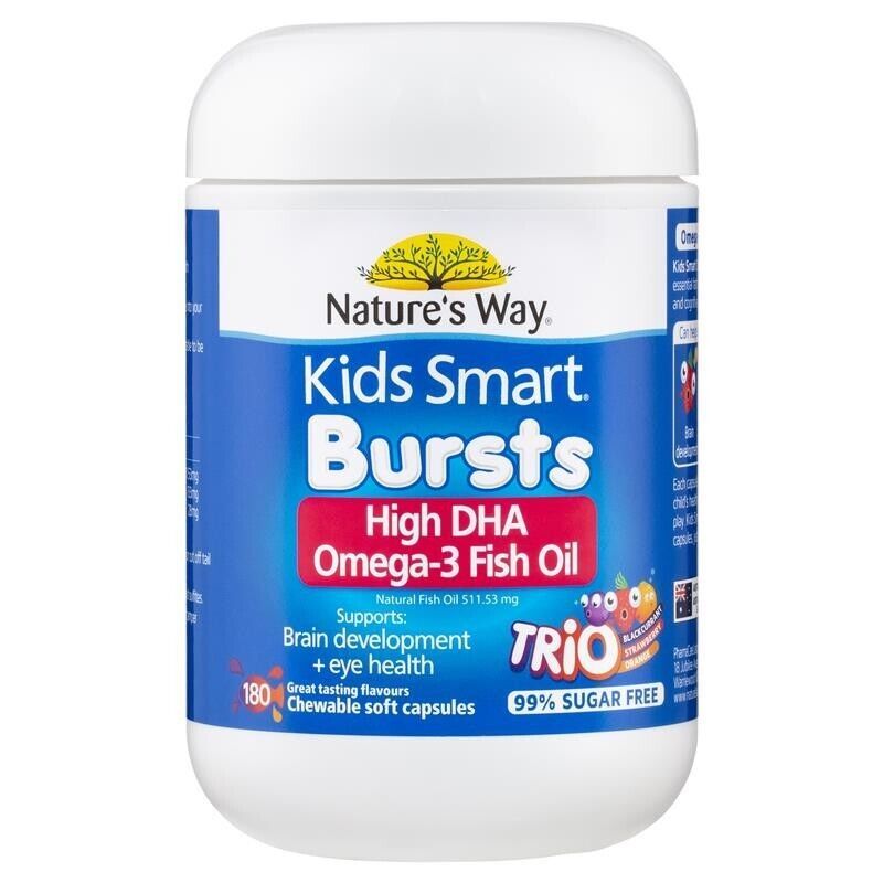Nature's Way Kids Smart Omega3 Fish Oil Trio 180 Capsules