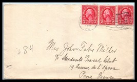 1931 US Cover - Plymouth Meeting, Pensylvania to Paris, FRANCE L4 - £2.34 GBP