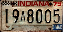 Vintage Indiana License Plate -  Plate 1979  Crafting Birthday Man Cave - $28.79