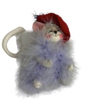 Annalee Mobilitee red hat society mouse Felt Home Decor Figurine Statue - £15.31 GBP