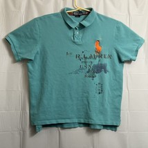 Vintage Polo Ralph Lauren Polo Shirt Men&#39;s 2XL XXL Custom Fit Asia Singl... - £77.66 GBP