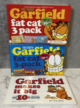Garfield The Cat- Fat Cat Book Lot- 7 Collections in 3 Books! - £11.39 GBP