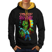 Wellcoda Zombie Apocalypse Horror Mens Contrast Hoodie,  Casual Jumper - £31.21 GBP
