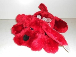 Toy Works Plush Red Dog Puppy 12&quot; Length New Stuffed Animal Toy - £7.78 GBP