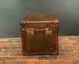 Single Antique Inspired Side Table Trunk - $728.37