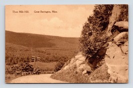 Road on Three Mile Hill Great Barrington MA UNP Albertype Postcard N13 - $10.84