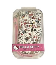 NEW Hello Kitty Will Make You Smile Apple iPhone 5 Case Wallet Strap White - £15.68 GBP