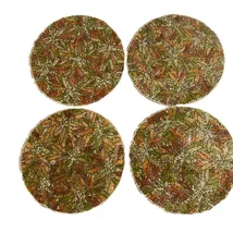 Nichole Miller Beaded Kaleidoscope 4pc Placemat Charger Set - $92.00