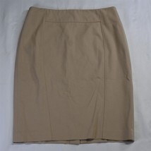 Ann Taylor 8 Beige Khaki Spring Easter Stretch Womens Straight Pencil Skirt - £12.50 GBP