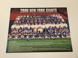 NY New York Giants Football Team Souvenir Photo Picture 11&quot;x 8-1/2&quot; 2000... - $2.89