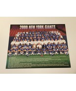 NY New York Giants Football Team Souvenir Photo Picture 11&quot;x 8-1/2&quot; 2000... - £2.27 GBP