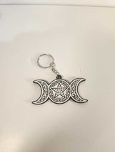 Triple Goddess Symbol Keychain / Pendant - Enchantment Symbol of Enduran... - $5.99