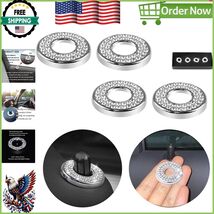 4-Piece Bling Car Door Lock Covers - High-Quality Rhinestone Accessories... - $37.18 CAD